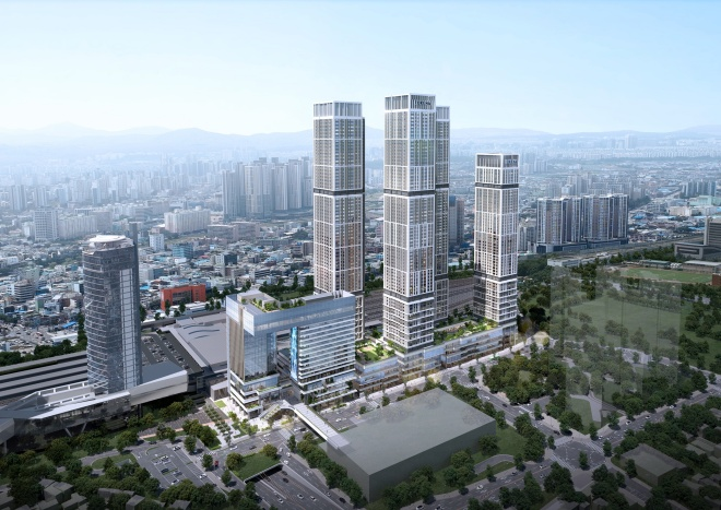대전역세권 복합2-1구역 개발사업 조감도./자료제공=한화 건설부문