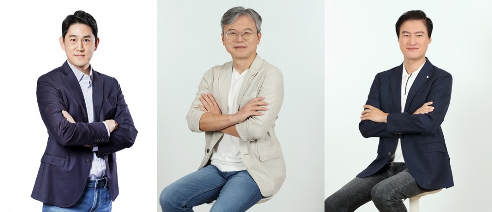 이철웅 놀유니버스 대표(왼쪽부터), 이준영 야놀자클라우드 대표, 최찬석 야놀자 코퍼레이션 대표./사진제공=야놀자