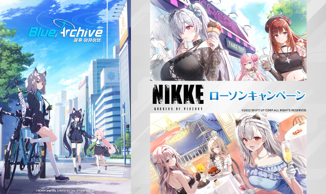 넥슨 '블루아카이브'(왼쪽)와 시프트업 '승리의 여신:니케'. / 사진=각사