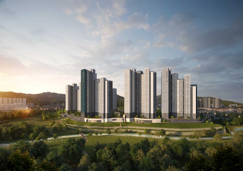 용인푸르지오원클러스터파크 투시도./사진제공=대우건설