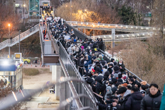 지난 2025년 1월 1일 해맞이 현장(선유교)./사진제공=영등포구청