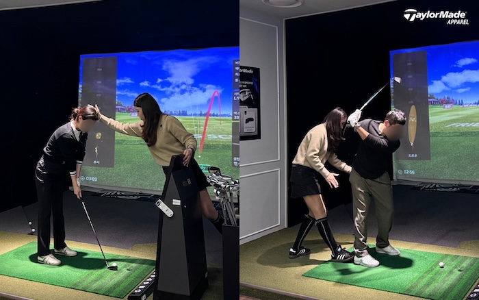 테일러메이드 어패럴 롯데백화점 잠실점 원포인트 레슨 행사. /사진=테일러메이드 어패럴