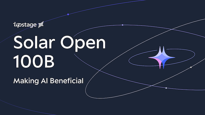 업스테이지는 자체 개발한 거대언어모델(LLM) ‘솔라 오픈 100B’를 오픈소스로 전면 공개했다고 6일 밝혔다. /사진=업스테이지