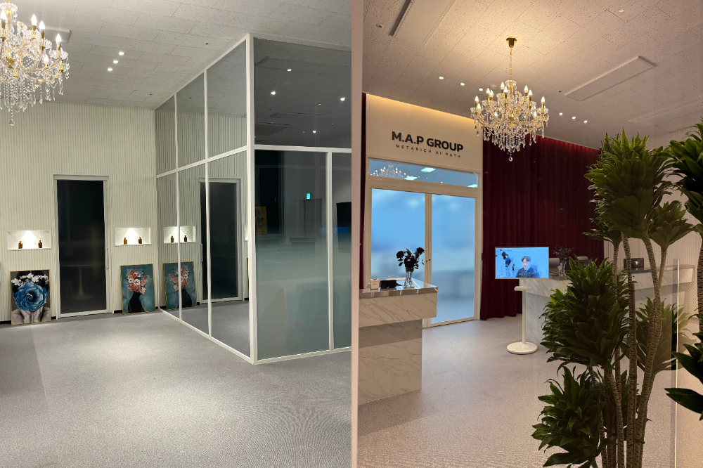 메타리치 압도본부 로비 전경./사진=압도본부 제공.