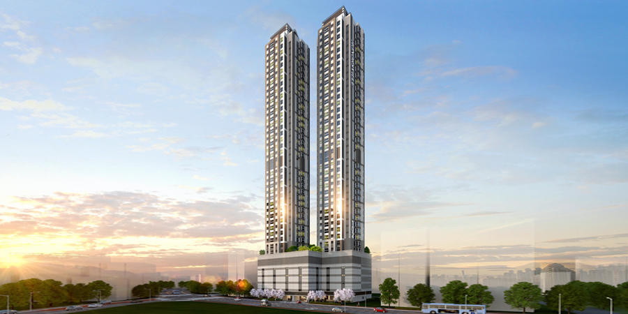 삼환기업이 울산 동구 방어동에 조성하는 ‘울산 경남아너스빌 시그니처’ 조감도./사진제공=SM그룹