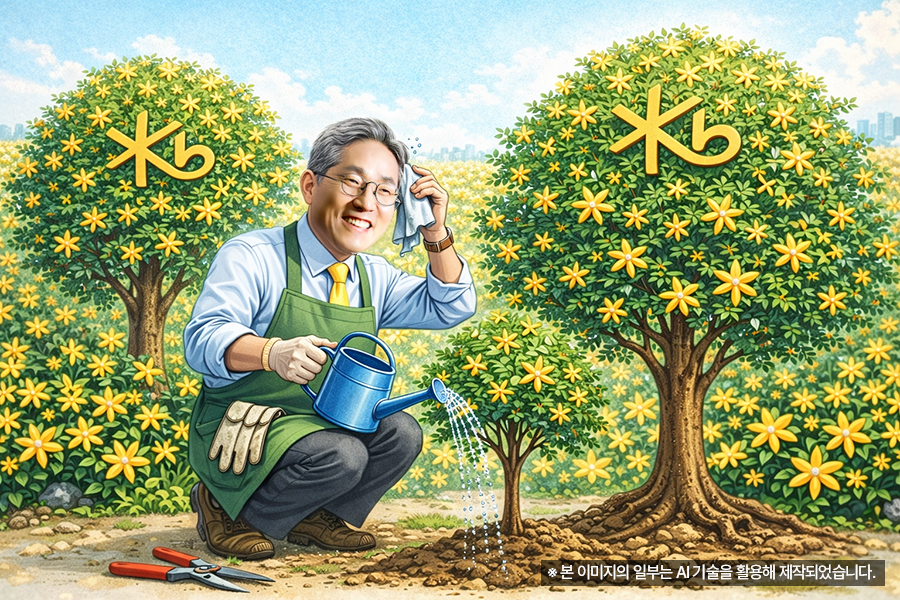 군림하는 리더가 아닌, 조직의 성장을 돕는 정원사의 마음으로, 윤종규 전 회장이 일궈낸 KB라는 정원은 이제 한국 금융의 울창한 숲이 되었다.