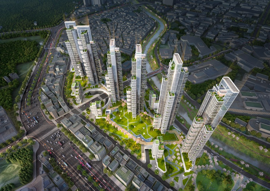 나우동인건축사사무소가 안양 부림마을 재개발사업에 제시한 설계안 조감도./사진제공=나우동인건축사