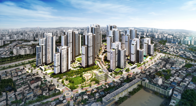 포스코이앤씨, ‘더샵 신길센트럴시티’ 조감도./사진제공=포스코이앤씨