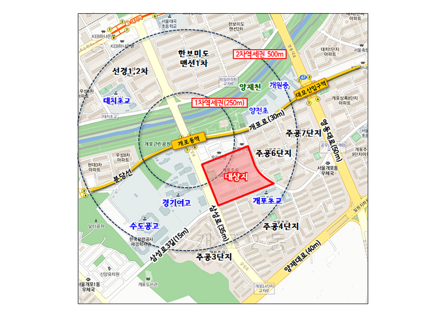 △ 강남구 개포 주공5단지 위치도 /사진제공=서울시