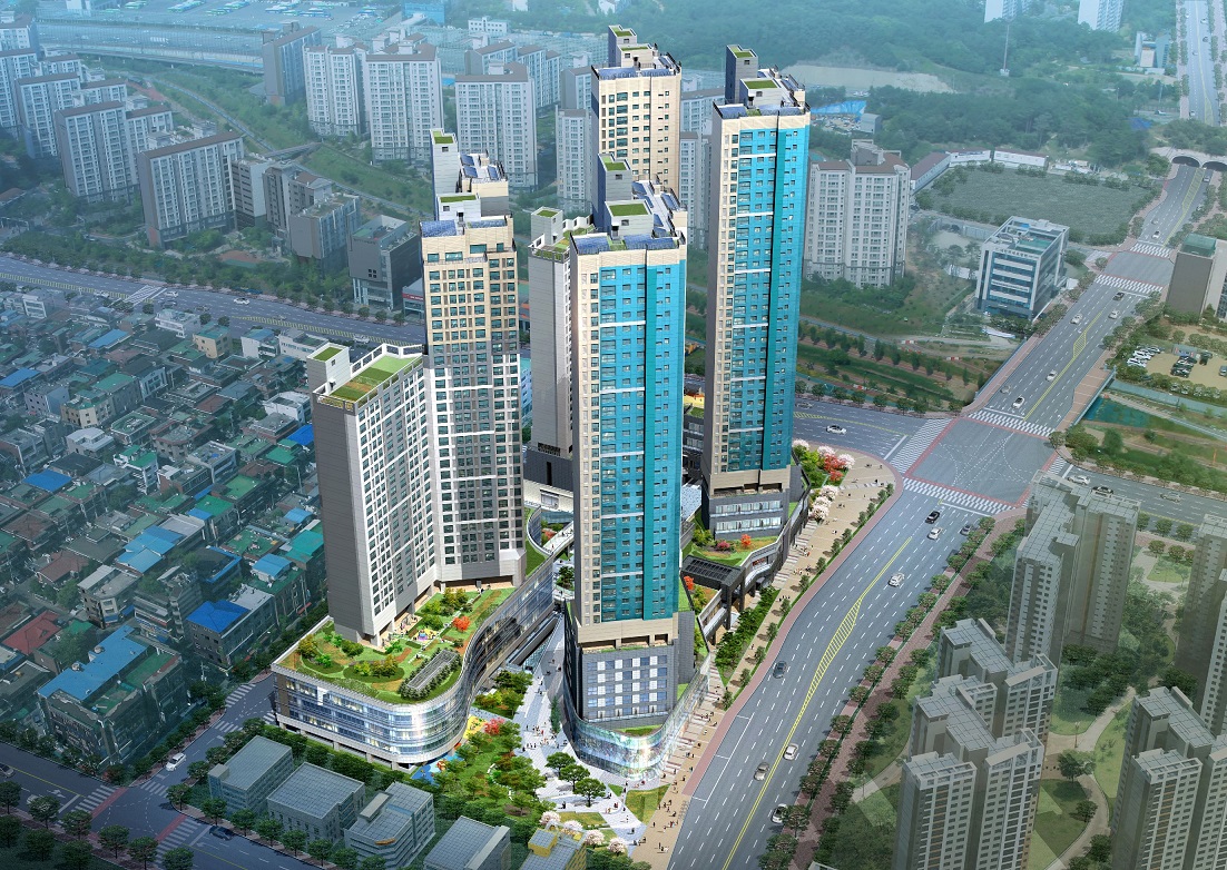 △‘고덕 센트럴 푸르지오’ 조감도 /사진제공=대우건설