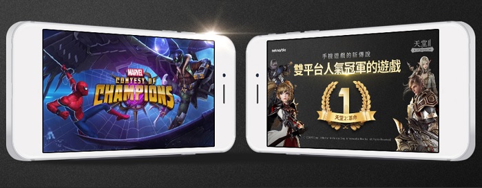 △네마블 ‘마블 올스타 배틀(왼쪽)’과 ‘리니지2 레볼루션(오른쪽)’ /사진제공=넷마블