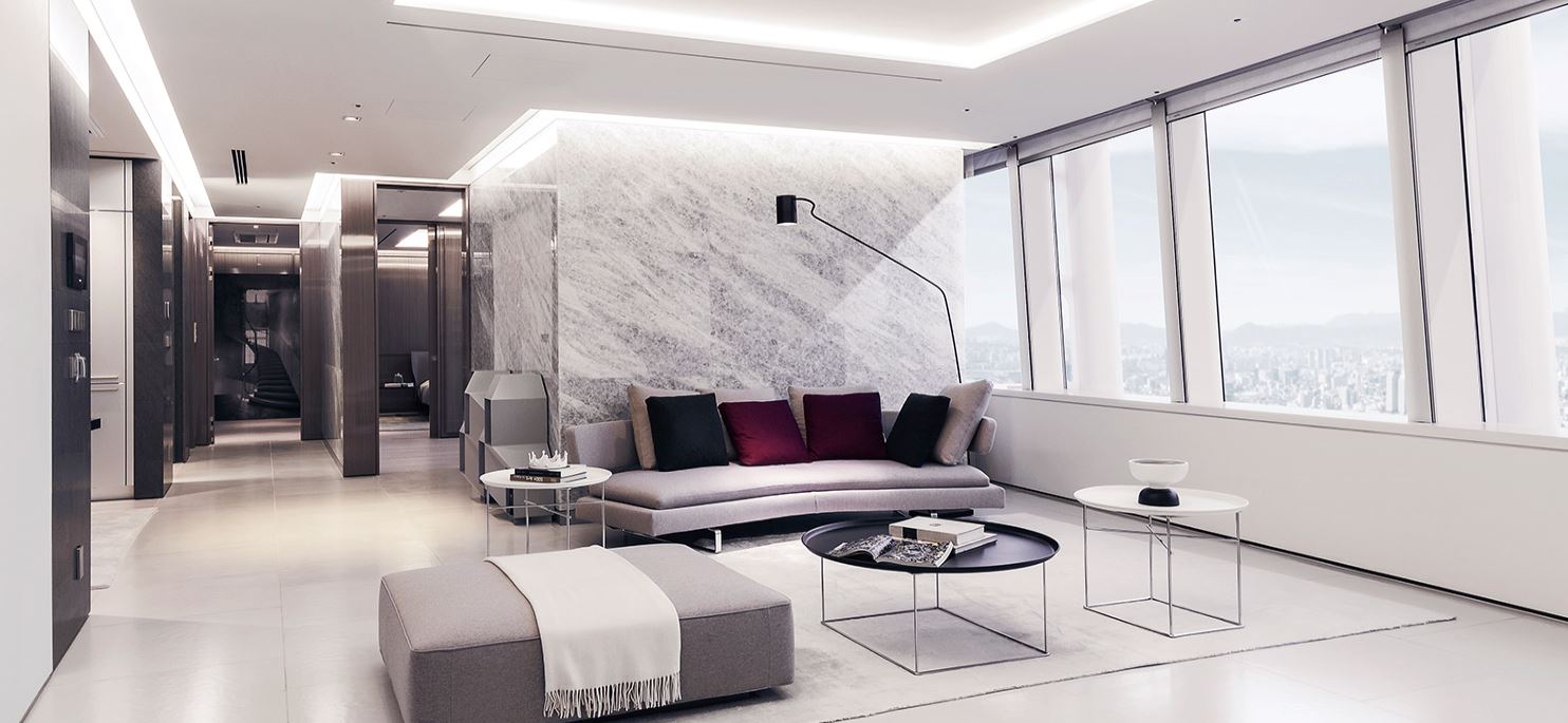 롯데월드타워 42~71층에 위치한 ‘시그니엘 레지던스’이미지. 시그니엘 레지던스 홈페이지 캡처