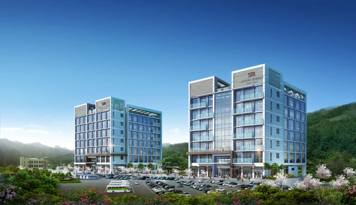 ▲설악산 국립공원 내 처음 조성되는 패밀리형 레지던스 호텔‘에스엠 레지던스 더 스파’