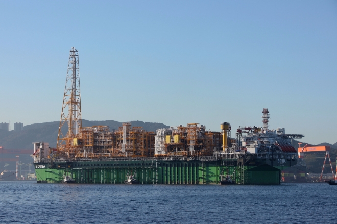 '에지나(Egina) FPSO'.사진=삼성중공업.