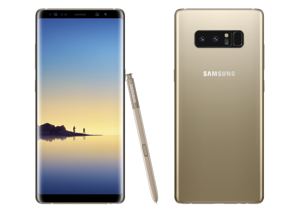 △갤럭시 노트8 메이플 골드