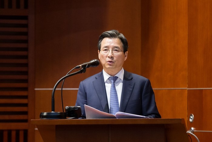 김용범 금융위 부위원장이 6일 금융투자협회에서 열린 '혁신성장을 위한 금융의 역할' 정책세미나에서 발언하고 있다./자료=금융위원회