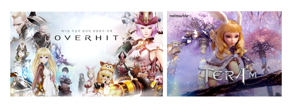 △넥슨 ‘오버히트’(왼쪽) 넷마블게임즈 ‘테라M’