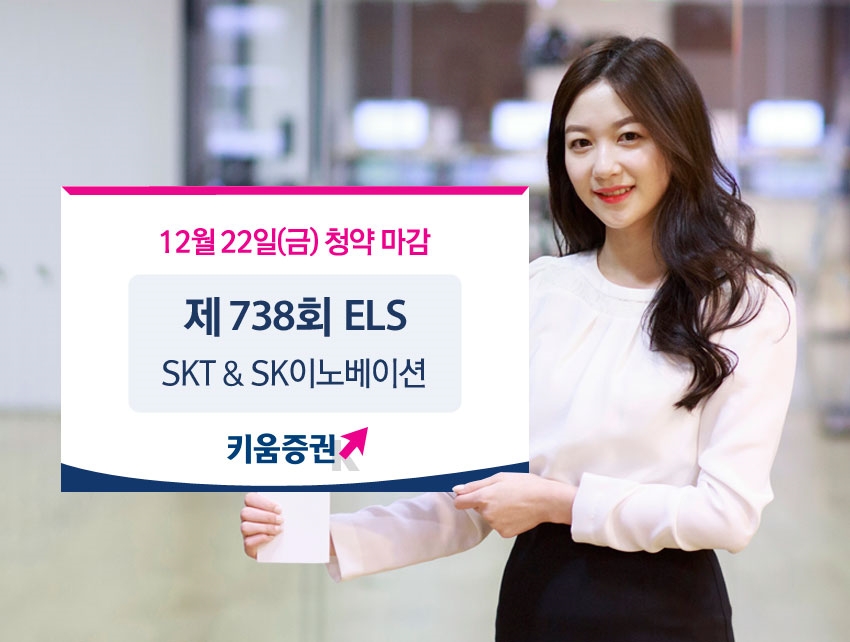 키움증권이 연 15% 수익을 추구하는 SKT와 SK이노베이션 주가 연계 증권 ELS를 공모한다./이미지제공=키움증권