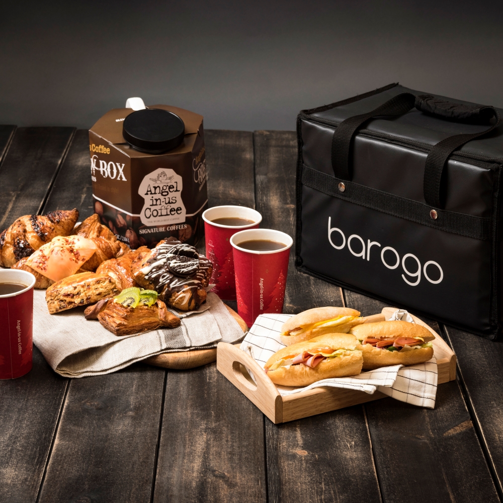 바로고, 엔젤리너스 35개 매장 배달 시행