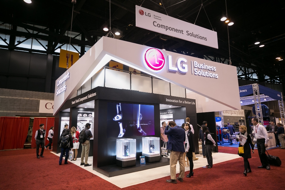 △공조 제품에 탑재되는 모터, 컴프레서 등 핵심 부품을 소개한 LG전자 ‘부품 전시관’의 모습 / 사진=LG전자