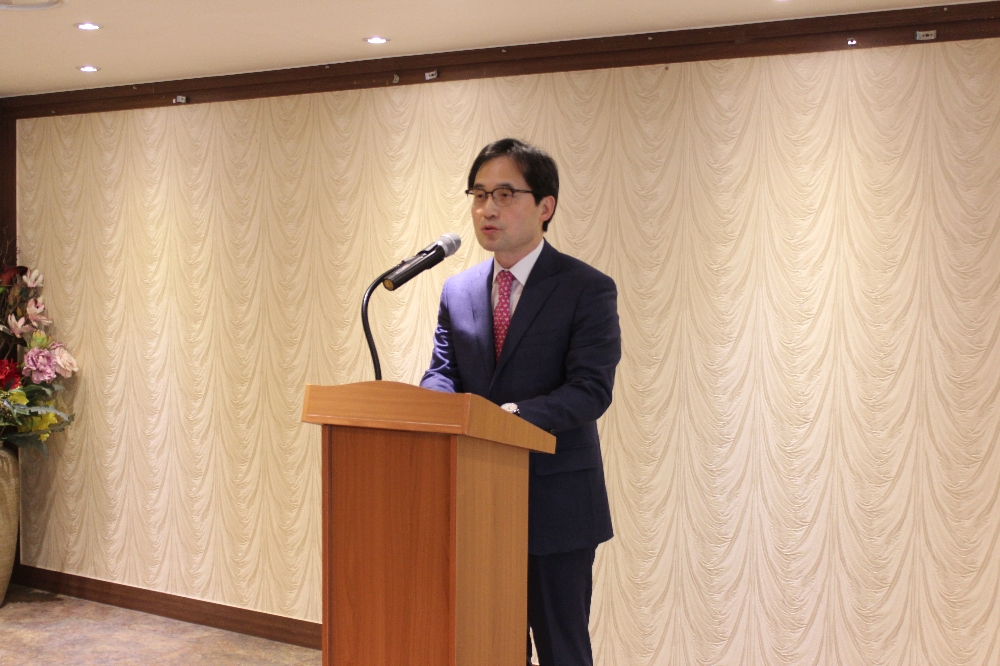 △보험연구원 한기정 원장(사진)이 22일 기자간담회에서 발언하고 있다. / 사진=보험연구원