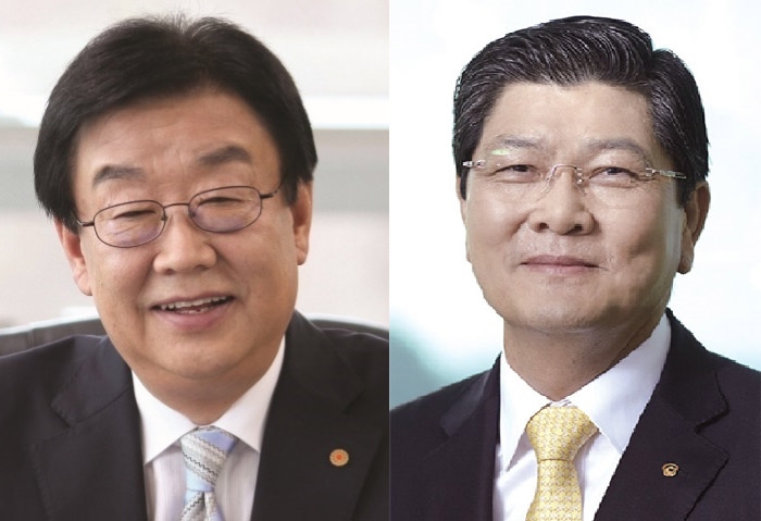 △DB손해보험 김정남 사장 (좌), 한화생명 차남규 부회장 (우) / 사진=각 사