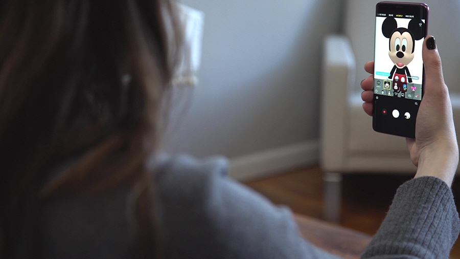 △갤럭시S9시리즈에 탑재된 미키·미니마우스 AR 이모지 이미지