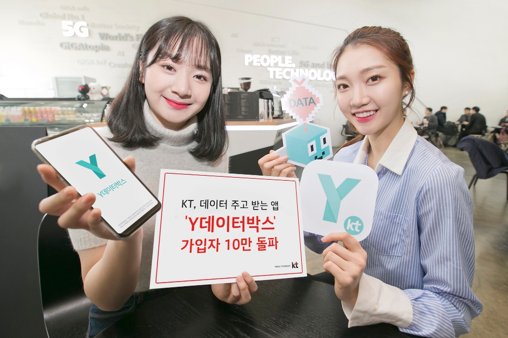 KT, 데이터 주고받는 ‘Y데이터박스’ 가입자 10만 돌파