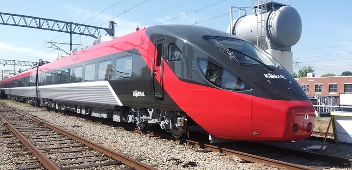 현대로템이 납품한 코레일 ITX-새마을 전동차. 사진=현대로템