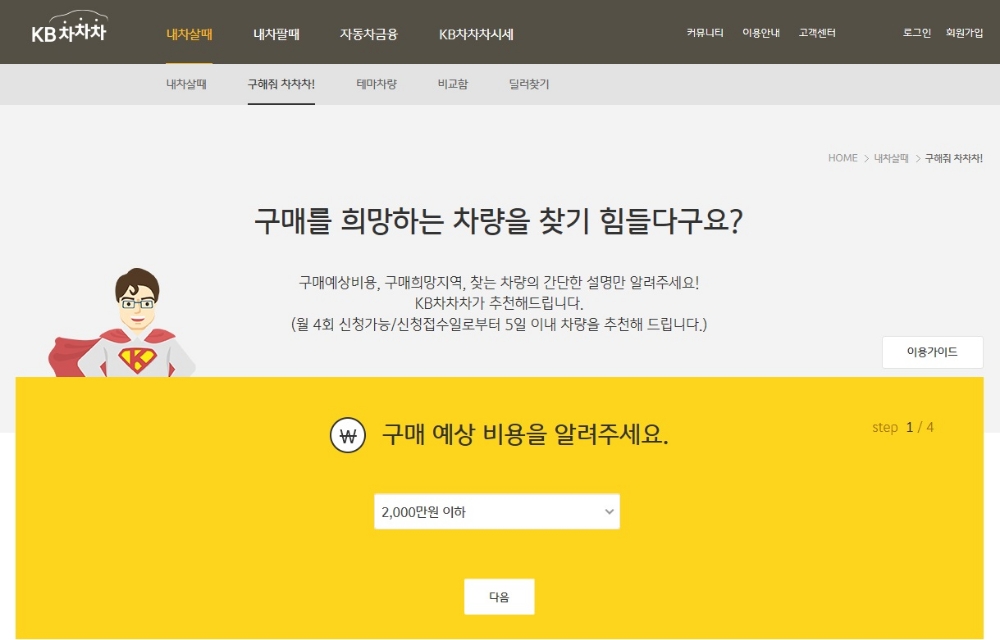 KB캐피탈, 중고차 거래 플랫폼 KB차차차 2.0 출시