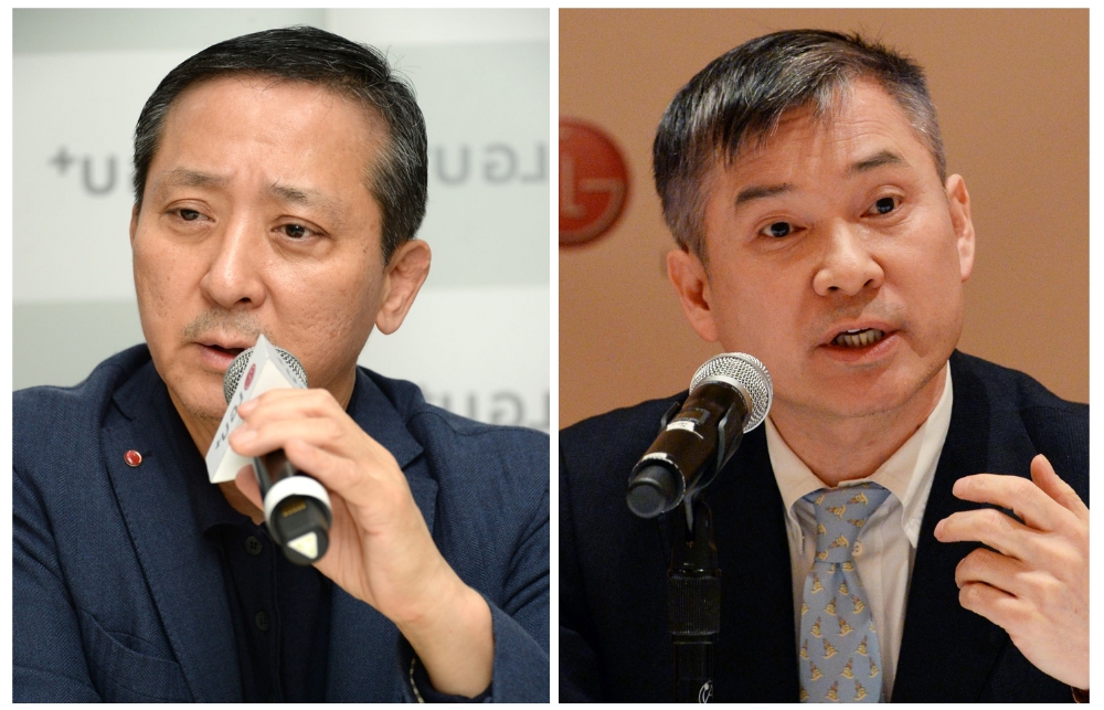 △권영수 부회장(왼쪽)과 하현회 부회장