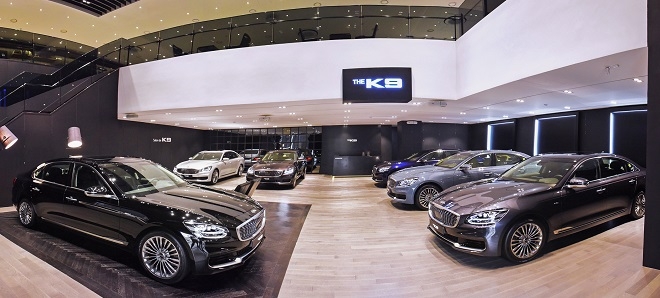 살롱 드 K9 내부 전경. 출처=기아차.