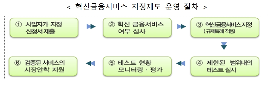 혁신금융서비스 지정제도 운영 절차 / 사진= 금융위원회