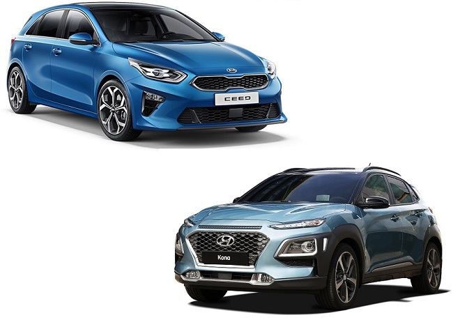 기아 씨드(위)와 현대 코나. (사진=각사)