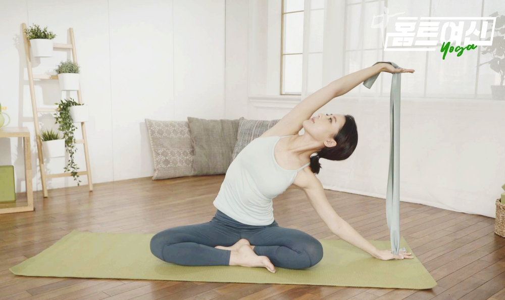 △장유진 요가 강사의 홈트여신 콘텐츠 중 일부/사진=SK브로드밴드