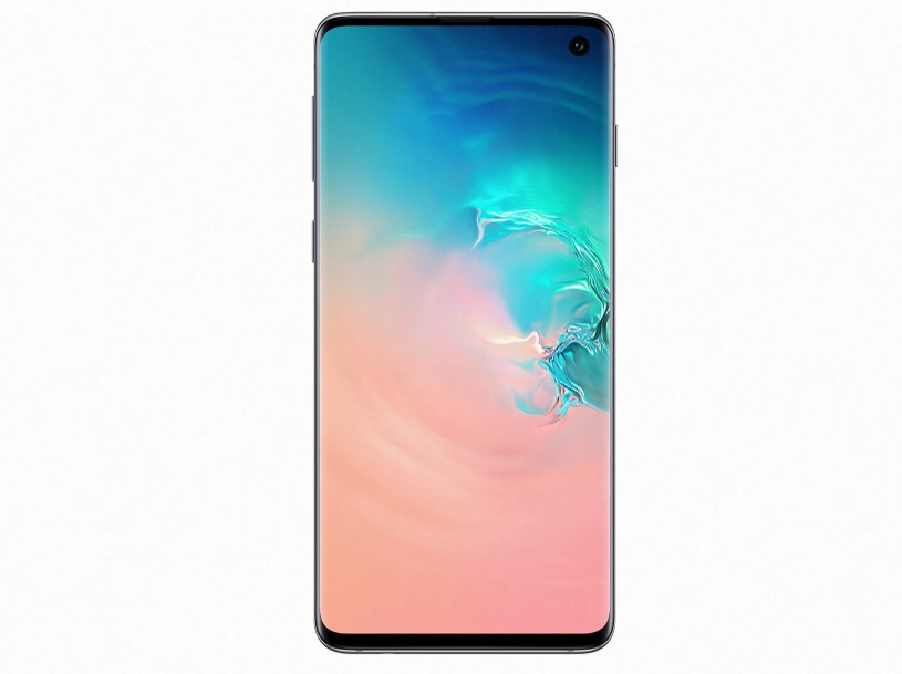 △카메라홀을 제외한 전면을 디스플레이로 적용한 갤럭시 S10의 모습/사진=삼성전자