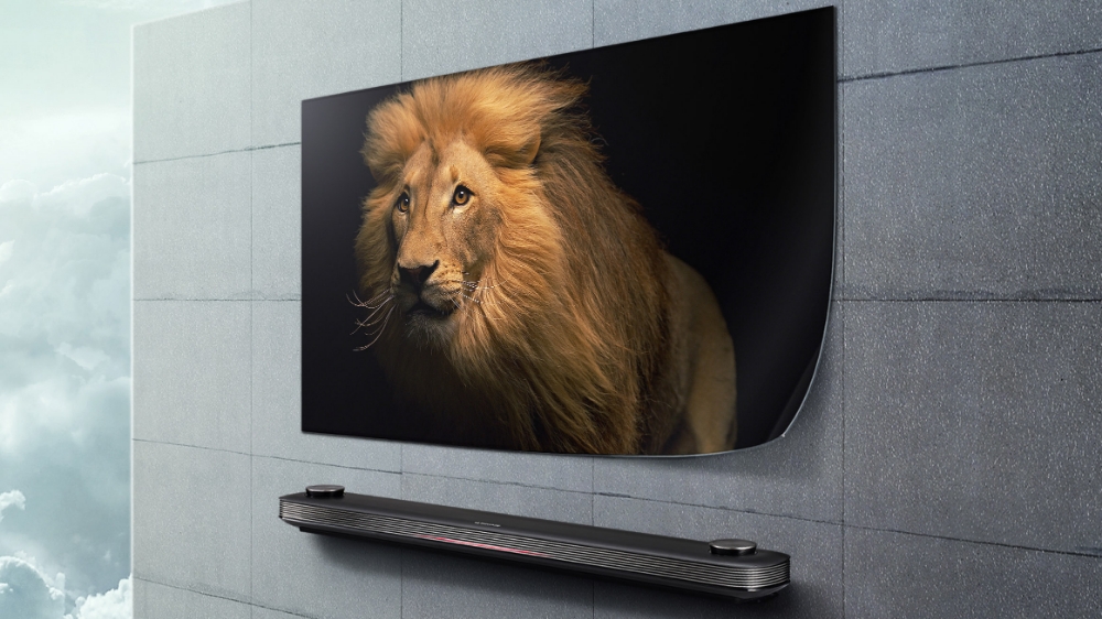 △4mm보다 얇기 때문에 그림 한 점을 벽에 붙인 것 같은 효과를 연출할 수 있는 올레드 TV 신제품/사진=LG전자