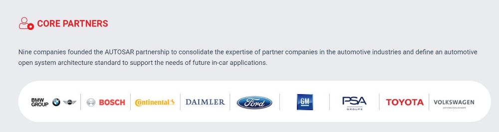 △오토사를 발족한 아홉 개의 기업, 코어 파트너 목록에 등재되어 있다/사진=오승혁 기자(오토사 홈페이지 캡처)