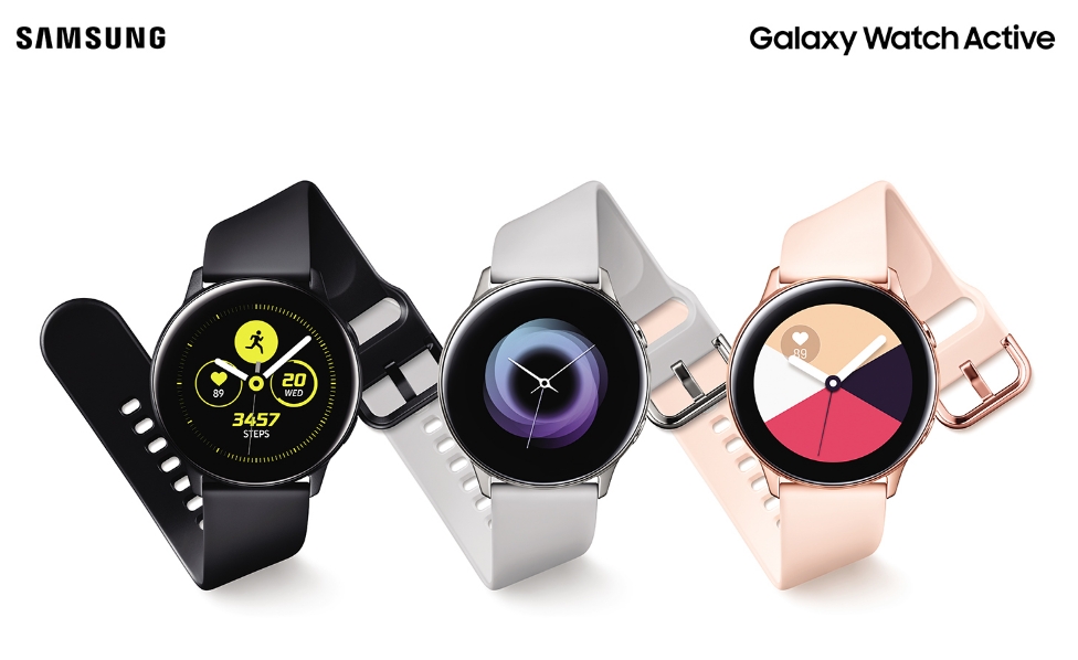△갤럭시 워치 액티브 3종의 모습/사진=삼성전자
