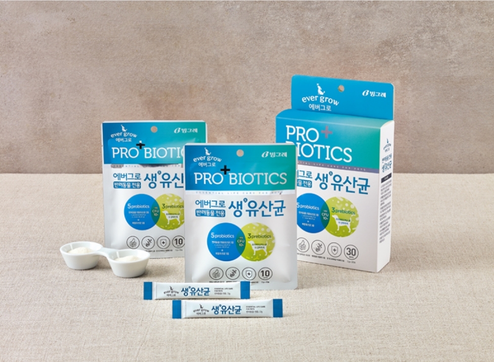 빙그레 에버그로, 두번째 반려동물식품 '생유산균' 출시