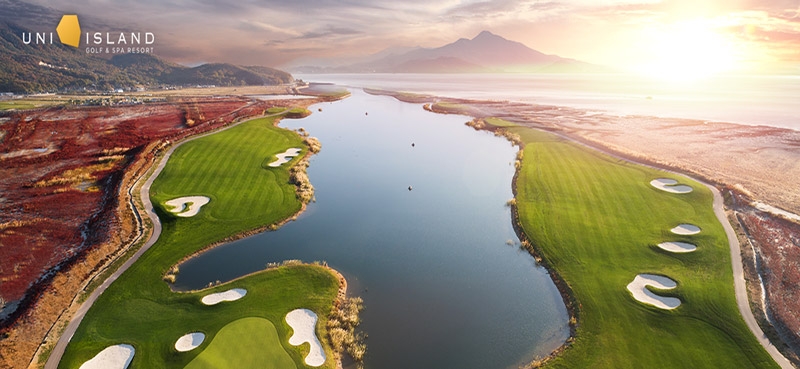 석모도의 해수·석양을 품은 ‘유니아일랜드 골프 앤 스파 리조트’ 개장
