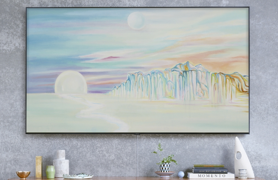 △탈리 레녹스 작품이 매직 스크린에 적용된 모습/사진=삼성전자