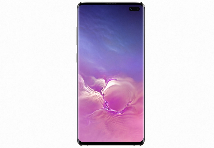 △삼성전자의 갤럭시 S10 플러스 세라믹 블랙의 모습/사진=삼성전자
