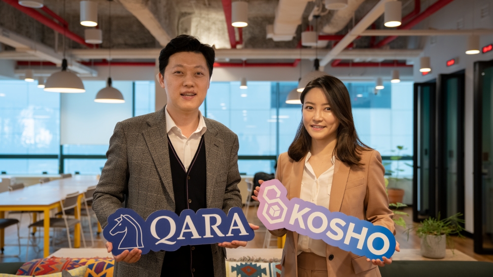 콰라소프트 변창환 대표(왼쪽), 손보미 대표./사진=콰라소프트