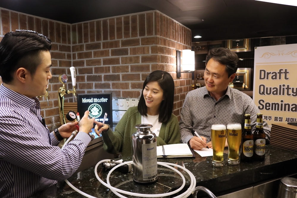 롯데주류, 클라우드 '맛있는 생맥주' 비법 공개