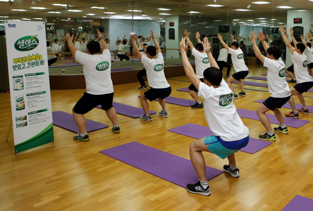 매일유업 임직원들이 그룹PT를 받고 있는 모습. /사진제공=매일유업