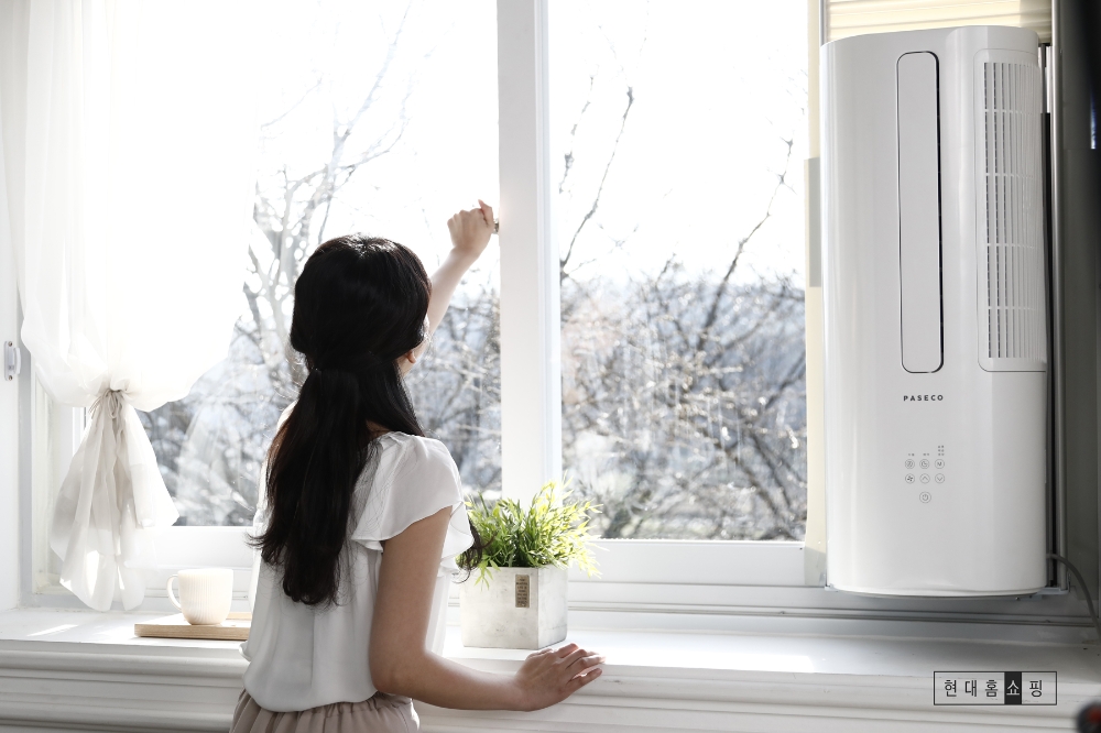현대홈쇼핑, 업계 첫 '창문형 에어컨' 선봬
