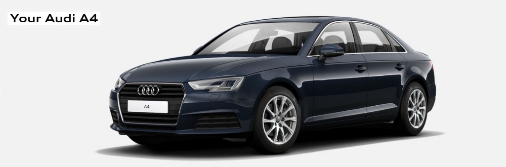 △아우디 코리아 공식 홈페이지 속 A4 모델의 모습/사진=오승혁 기자(웹페이지 캡처 후 편집)