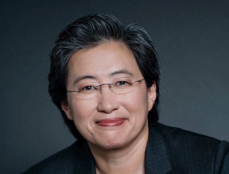 △리사 수 AMD 회장의 모습/사진=오승혁 기자(자료 편집)