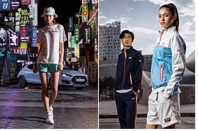 현대차와 휠라가 협업한 'N 브랜드 컬랙션'. (사진=현대차)